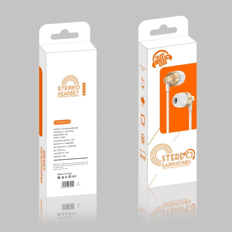 

Small And Light Wired Headphone Metal-in-ear Heavy Bass Headphone With Mccord Control General-purpose Earphone For Mobile Phone