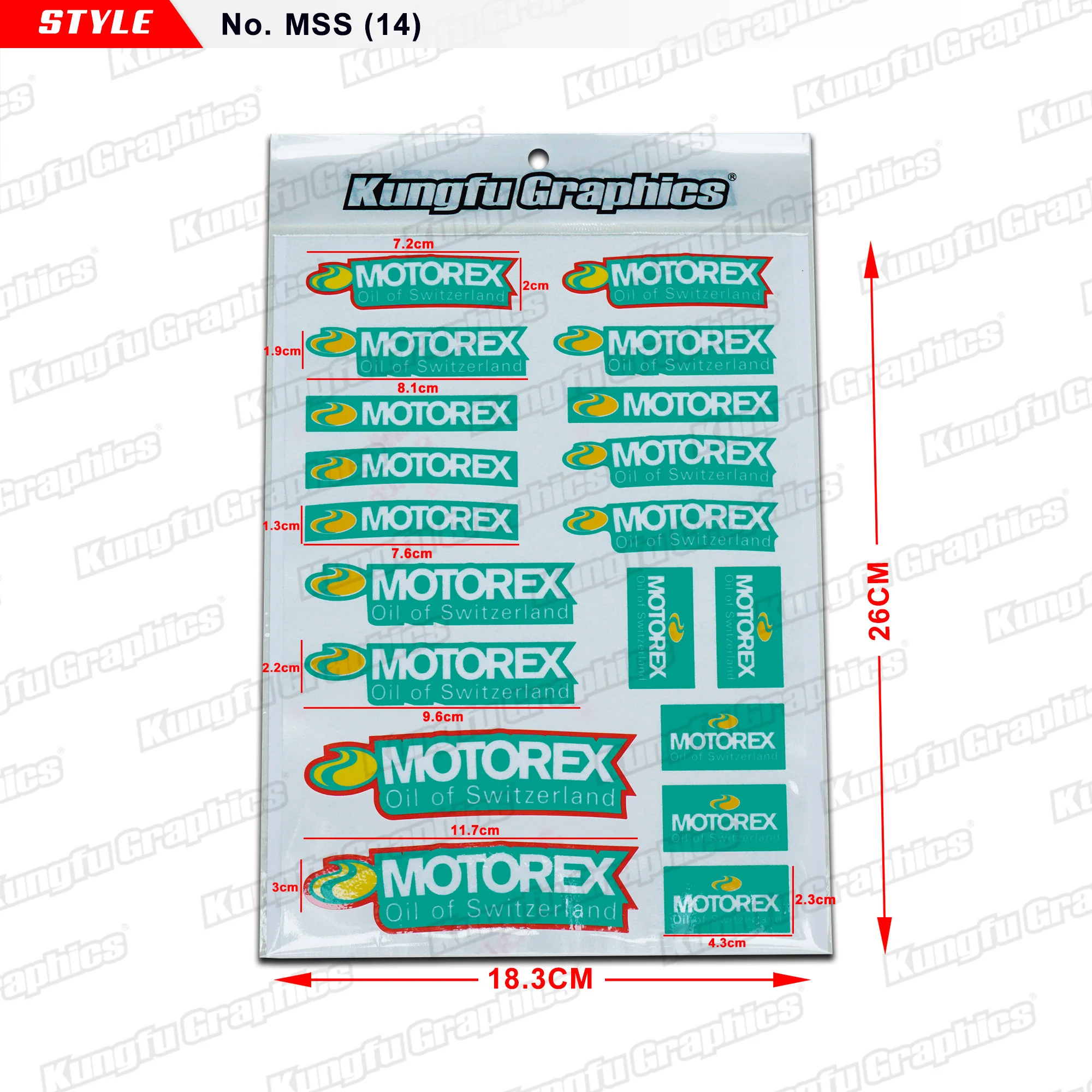 KUNGFU GRAPHICS Водонепроницаемая термостойкая виниловая наклейка MX Racing Набор стикеров