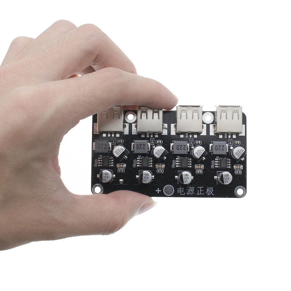 QC3.0 QC2.0 USB DC-DC понижающий преобразователь для зарядки модуль 6-32 в 9 12 В 24 Быстрого