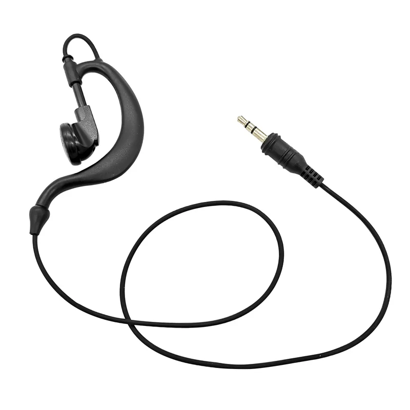 

1 Pin 3.5mm Receiver/Listen Only Surveillance 1 Wire G Shape Earpiece Compatible with Transceivers and Walkie Talkie