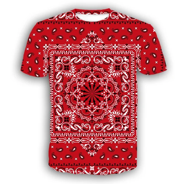 Новинка, бандана с 3D принтом, модная мужская и женская футболка с рисунком в стиле унисекс, графические футболки в стиле Харадзюку