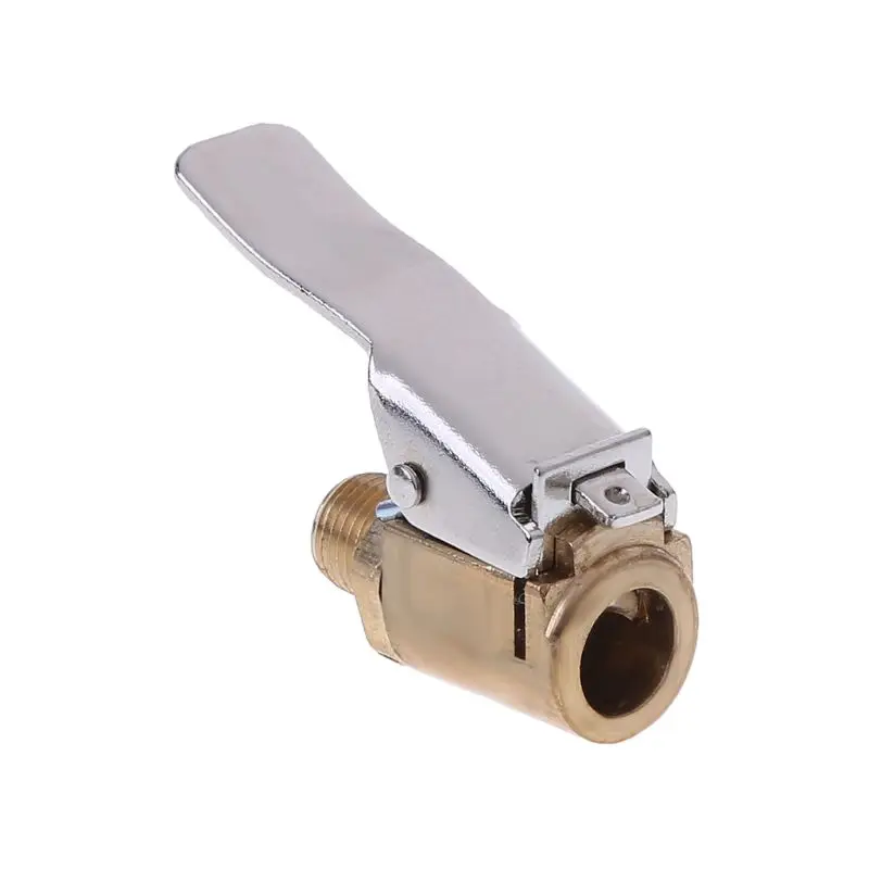 

1PC Car Auto Brass 8mm Tyre Wheel Tire Air Chuck Inflator Pump Valve Clip Clamp Connector Adapter Car-styling qiang