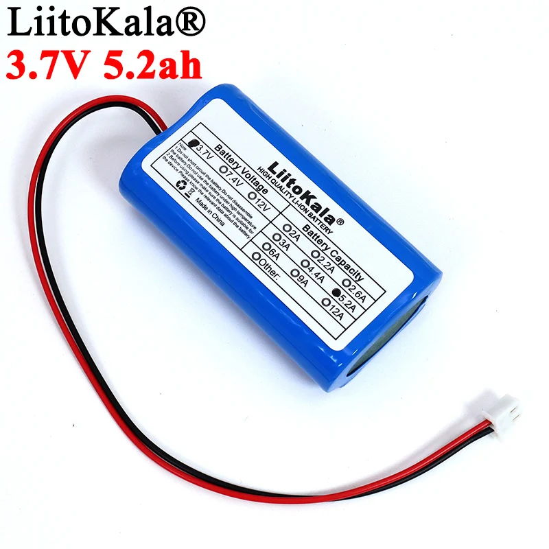 3.7V 18650 Lithium Battery Pack 1S2600mAh 5200mAh Fishing LED Light Bluetooth Speaker 4.2V Emergency DIY batteries+ Protection