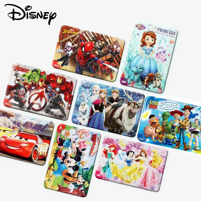 

200Pcs Marvel Spiderman 3D Puzzle Disney Mickey Mouse Toy Story Frozen 2 Princess Box Jigsaw Montessoris Kids Educational Toys