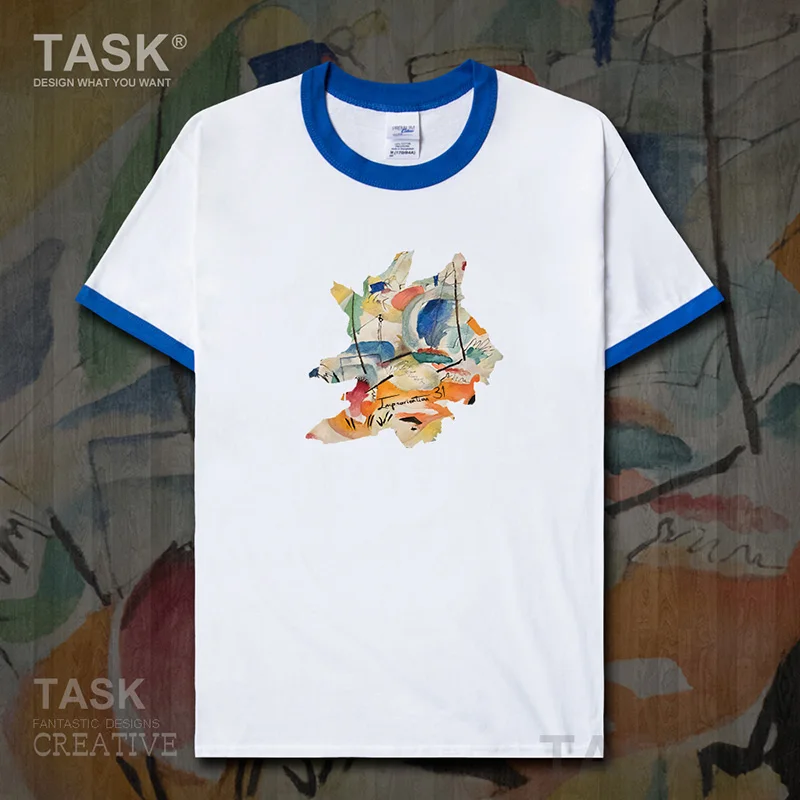Футболка с изображением всемирно известной серии рисования Kandinsky Новая