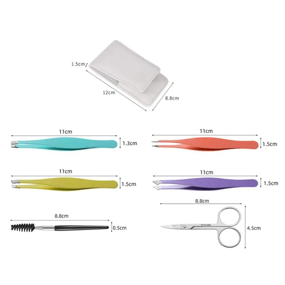 

6Pcs Eyebrow Clip Eyebrow Trimming Tool Eyebrow Clip Tweezers Eyebrow Pliers Eyebrow Clip Set Steel Tweezers Tools Kit