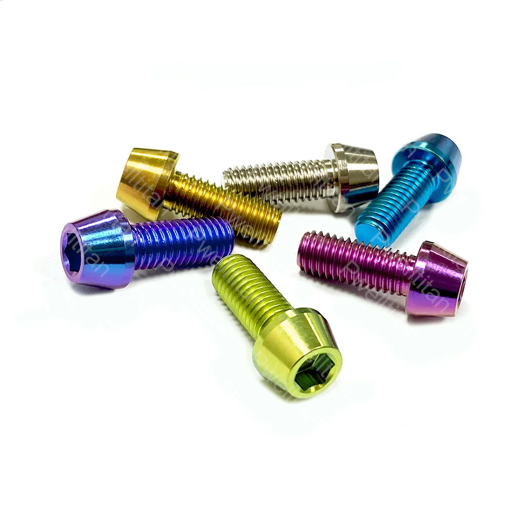 

Титановые болты M8 X 20 мм для мотоцикла, конический шестигранный винт с головкой для велосипеда, автомобиля, сделай сам, класс 5 Ti, болт, 1 шт.