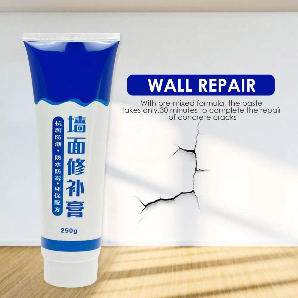 

Wall Crack Repair Paste Drywall Repair Cream Wall Hole Repair Putty for Wall Crack Hole Peeling Graffiti Moisture and Mold