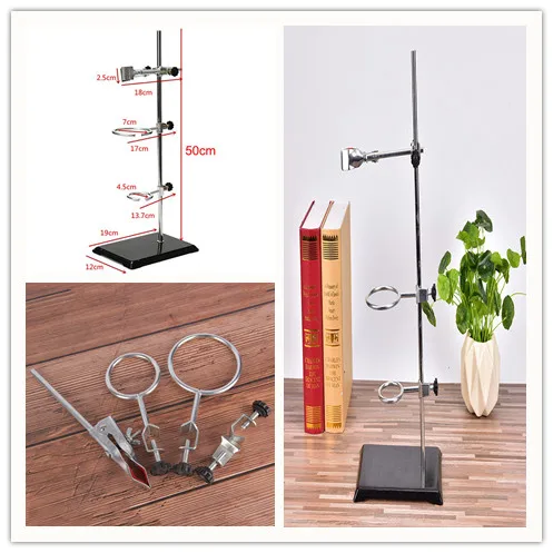 

Высокая стойка-реторт, железная стойка 50 см с зажимом, школьная образовательная лаборатория, кольцо-подставка, принадлежности, учебное обор...