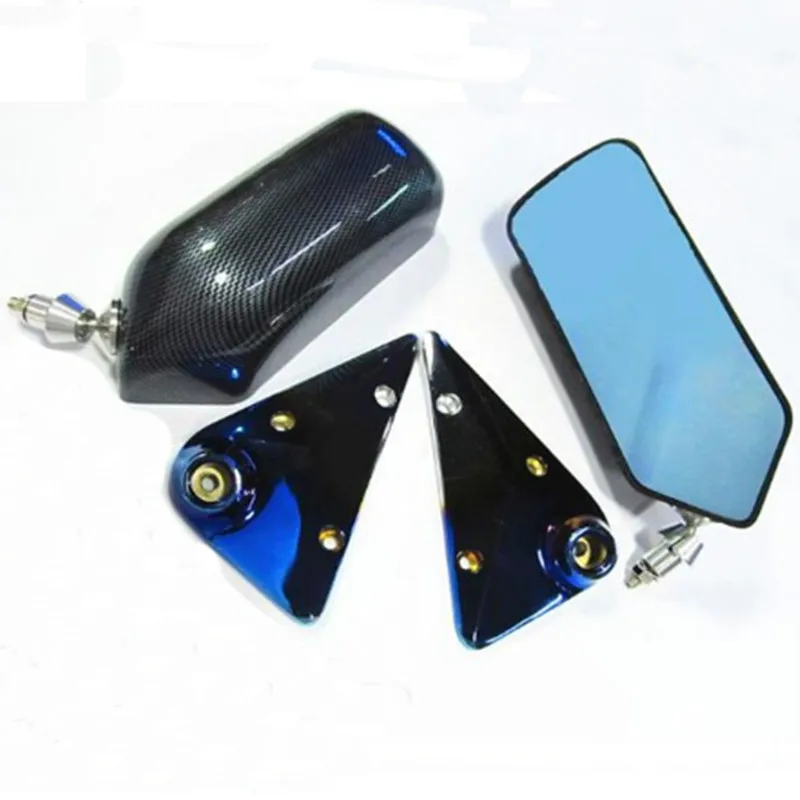 Автомобильное синее зеркало заднего вида 1 пара водная ручка F1 Гоночное боковое
