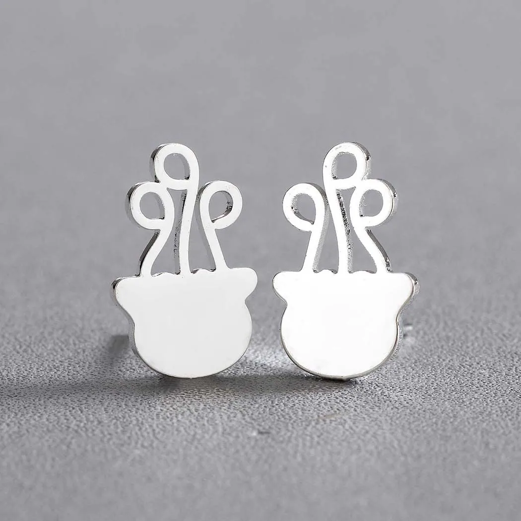 Cxwind Jellyfish Stud Earrings Women Men Birthday Gift Cute Animal Ear Post Statement Jewelry Earing Personal Giftoorbellen | Украшения и