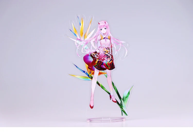 Darling в FranXX ноль два прозрачных фигурка на акриловой подставке настольное