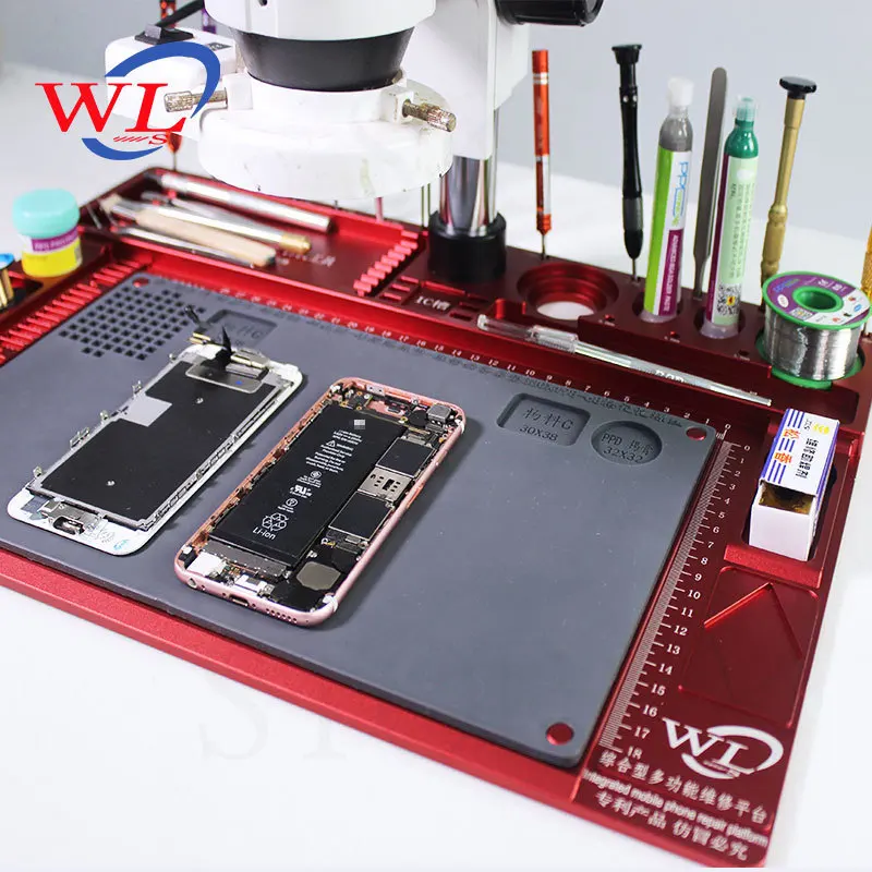 WL термостойкая Тепловая пушка подкладка из алюминиевого сплава микроскоп для