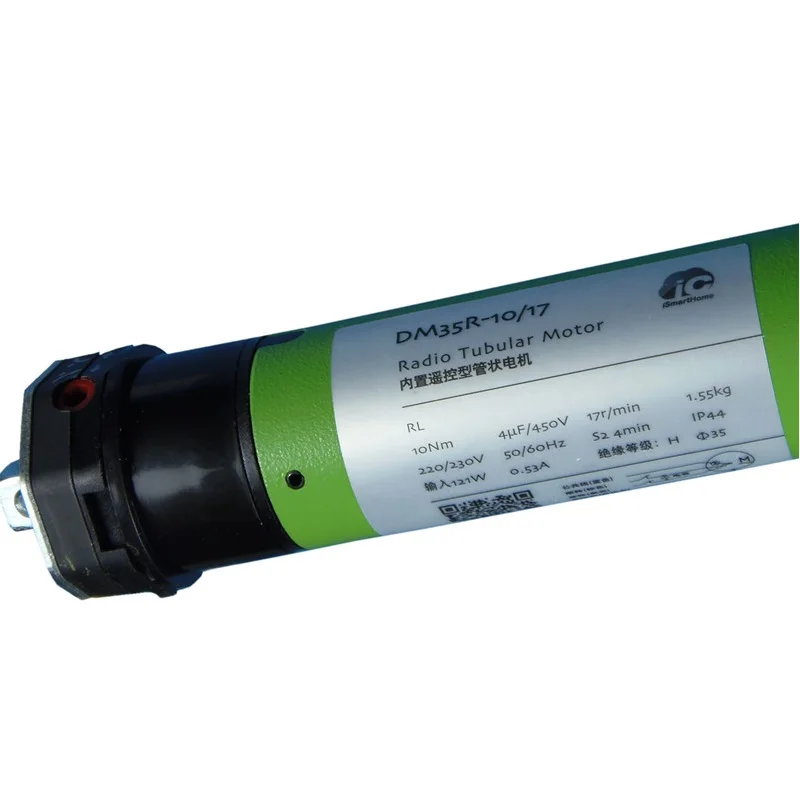 Трубчатый мотор DM35R встроенный приемник трубчатый с дистанционным управлением