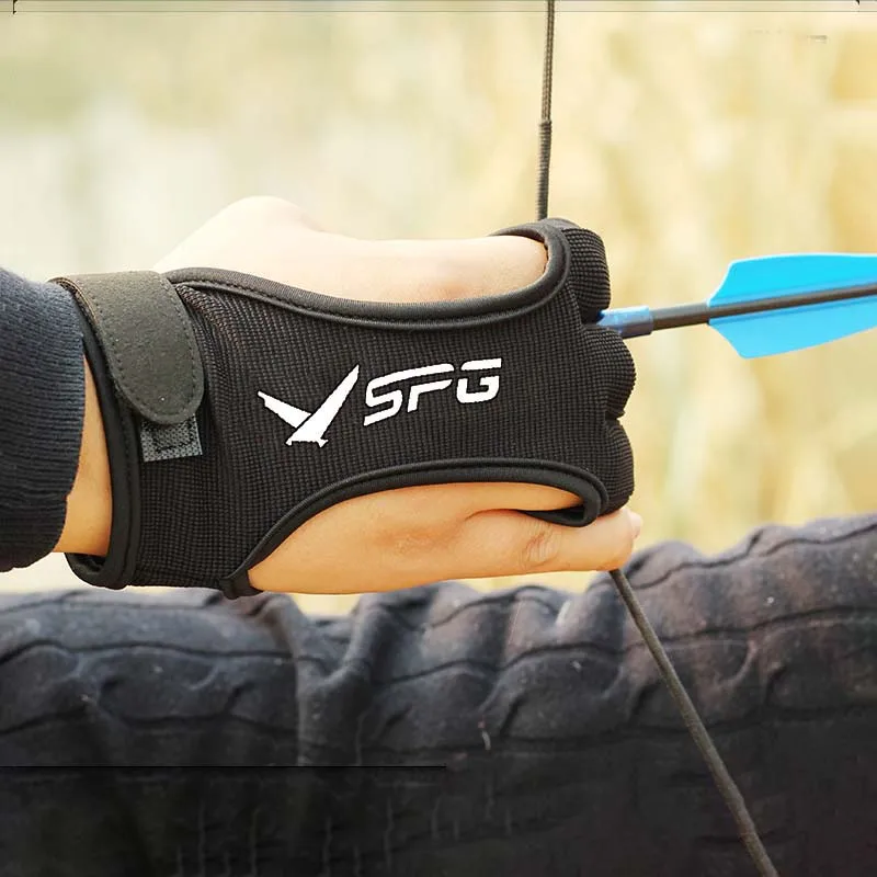 1 шт. высокоэластичные кожаные перчатки для стрельбы из лука|Лук и стрела| |