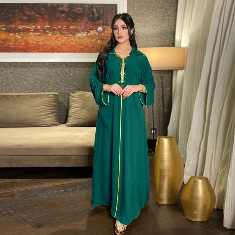 Kaftan Dubai Abaya Arabic Turkey Islam  Muslim Dress Abayas African Dresses For Women Robe Longue Djellaba Femme Caftan Marocain