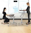 K-STAR Многофункциональный пневматический Регулируемый подъемный мобильный стол для ноутбука, домашний офисный стол для обучения, стол для лекций