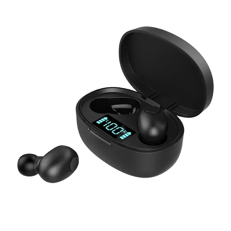 Беспроводные Bluetooth V5.0 наушники со светодиодным дисплеем зарядный чехол для
