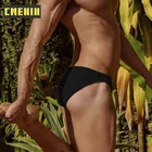 Мужские трусы джоки с низкой талией, черные трусы брифы из модала, с низкой посадкой, сексуальное нижнее белье для мужчин, гей-трусы, внутренняя одежда