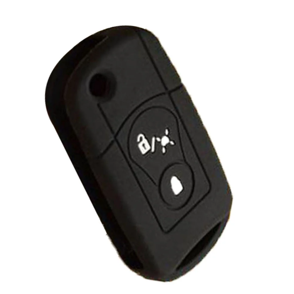 

Folding Car Key Case Holder Remote Key Fob Cover Protector for Ssangyong (Black)