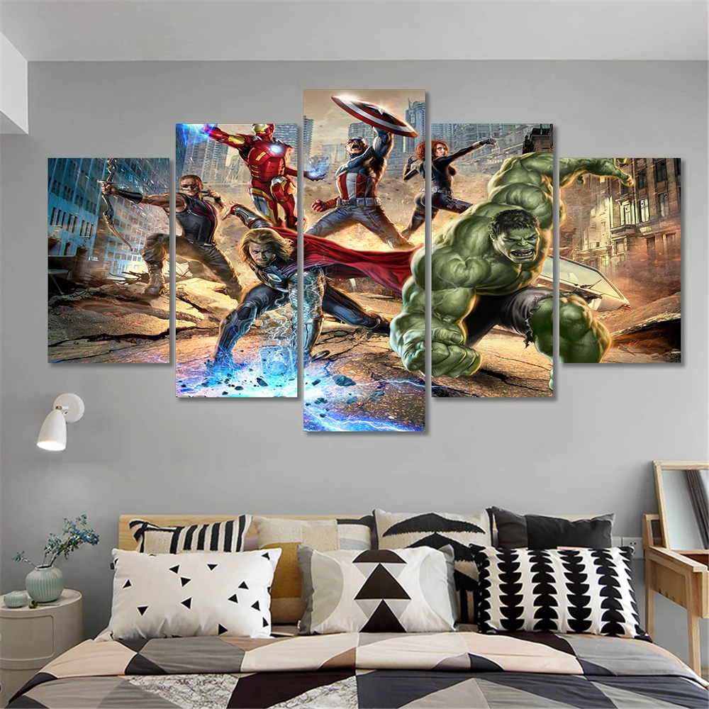 Холст рисунки Постер Мстители Железный человек танос плакат Крестный отец 10