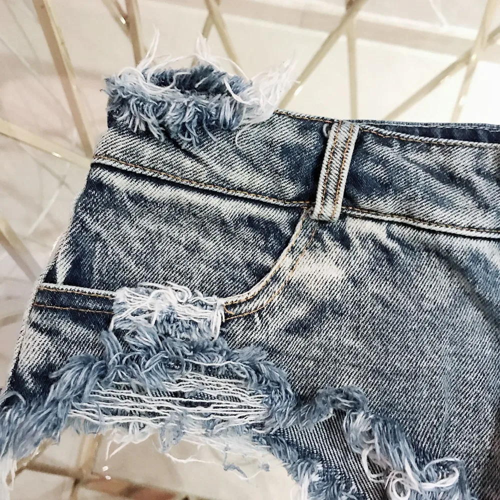 Женские джинсовые шорты с высокой талией весенне летние хлопковые стринги
