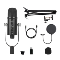 usb microphonecondenser recording microphone with mute and echo for laptop pc mac phone studio recording broadcast