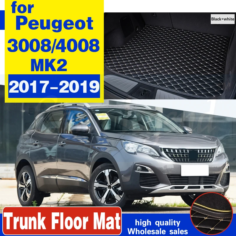 

Для 2017 2018 2019 Peugeot 3008 задний коврик для багажника автомобиля прочные ковры для багажника подкладка для груза защитный чехол для стайлинга авт...