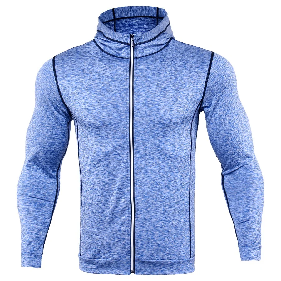 

Rashgard Sport Shirt Men Hoody Gym T Shirt Men Zipper Long Sleeve Running Shirt Fitness Tshirt Sport Top Bodybuilding Sportswear