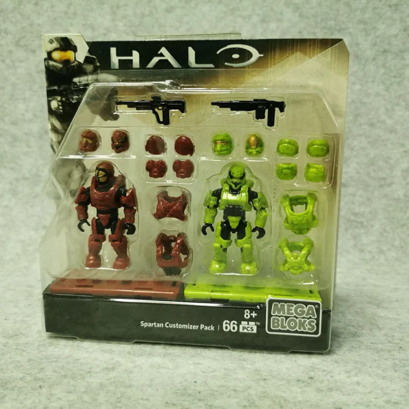 MEGA BLOKS MGM Jiabao HALO Halo Spartan Marine Elite Spitfire Оружие Двойной солдат детские игрушки