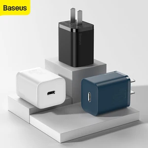 baseus pd 20w fast charger cn type c charger for iphone quick charging travel wall charger for tablet for huawei with data cable free global shipping