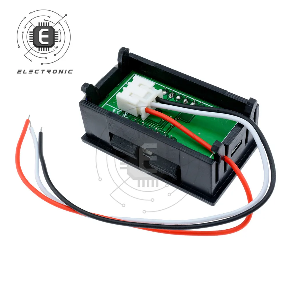 

DIY Red Blue 0.56'' Digital LED Mini Display Module DC 0-100V Voltmeter Voltage Tester Panel Meter Gauge for Motorcycle Car