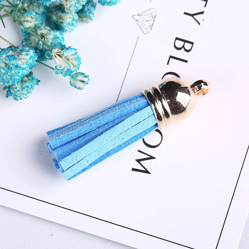 DIY 20 шт./лот мини Винтаж замшевые Ленточки с плоским дном для одежды мешок ювелирных изделий Шторы украшения дома аксессуары-кисточки - Цвет: 21