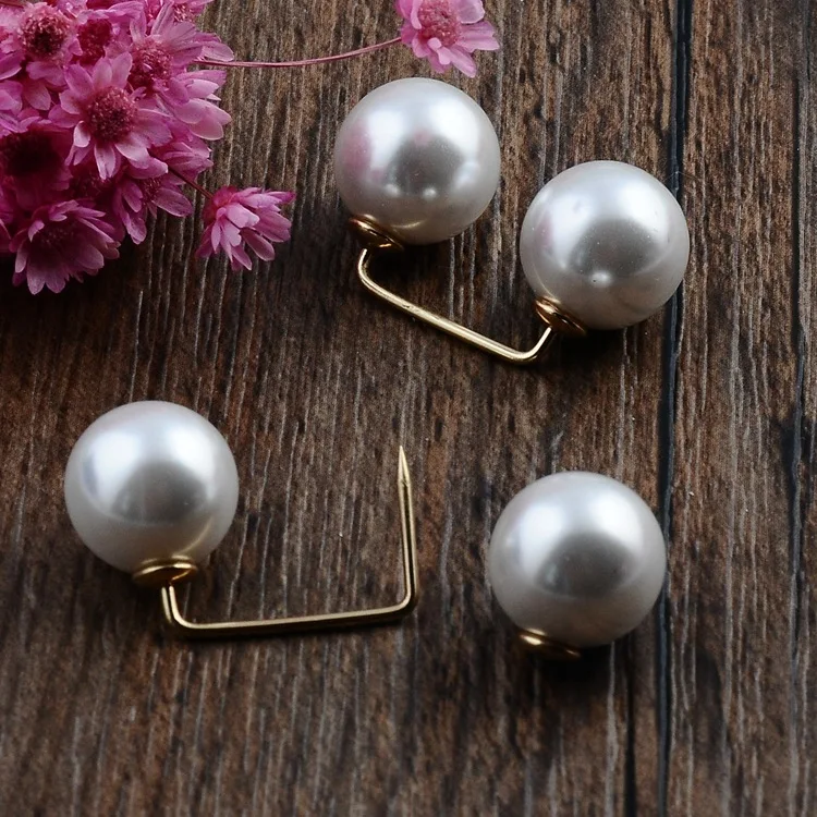 Корейский стиль модный новый брошь с жемчугом украшение для брюк на подтяжках