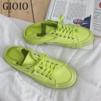 gioio women canvas sneakers comfortable shoes flats casual women green breathable walking sports platform shoes sneaker