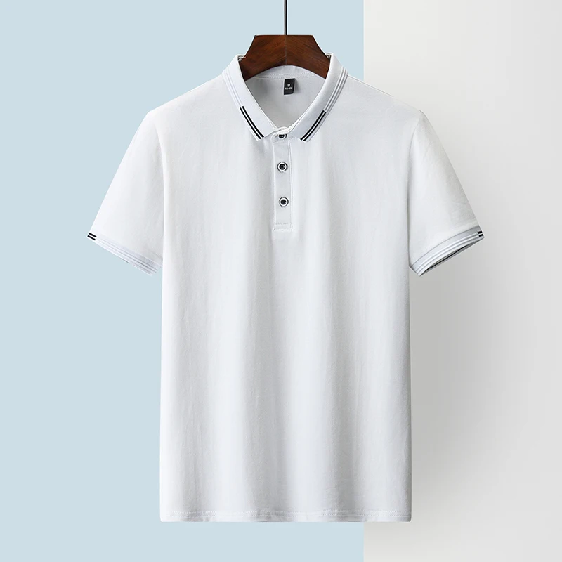 

Men Smart Casual T-Shirt Turn-Down Collar Short Sleeve Men Solid Color t Shirt for Male Fashion Summer T-Shirts Casual Clothes