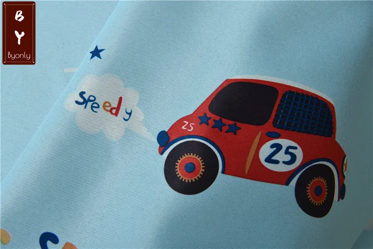 Children's Curtains Cloth Cartoon Car Black Silk Curtain Boy Girl Room for Living Dining Bedroom | Дом и сад