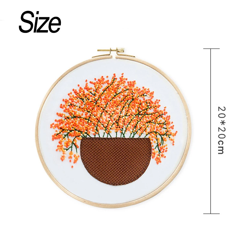 Креативные наборы для вышивки сделай сам 4 сезона деревья ручная работа вышивка