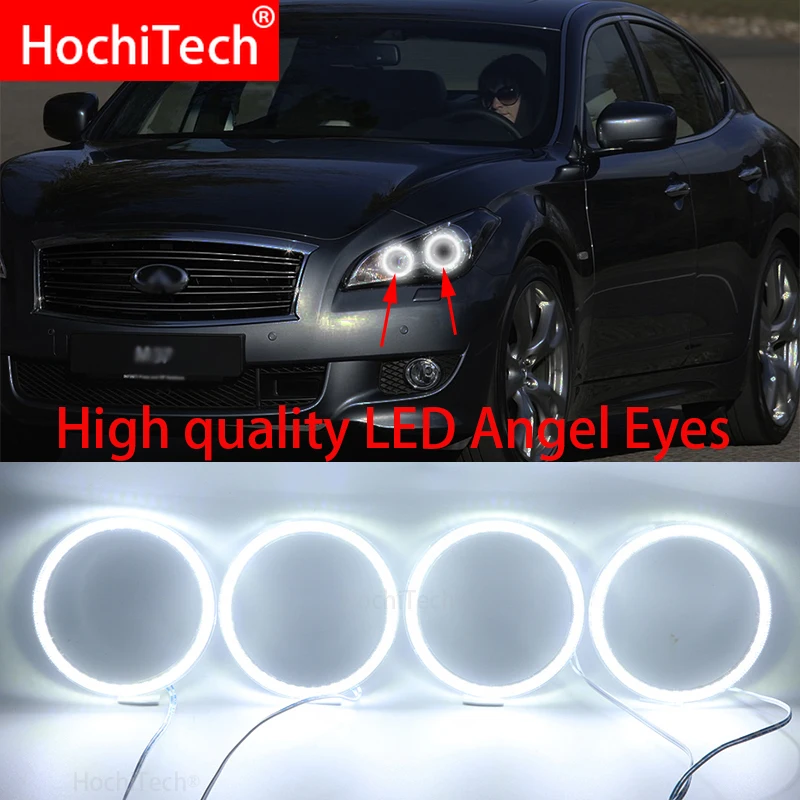 

For Infiniti M(Y51) M25L M35hL M35 M37 M56 Q70 Super Bright white color 3528 SMD led Angel Eyes kit daytime running light DRL