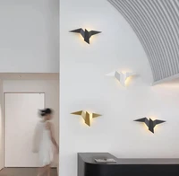 modern led wall lamp nordic iron bird wall lamps living room bedroom home decor stairs light bedside wall light fixtures