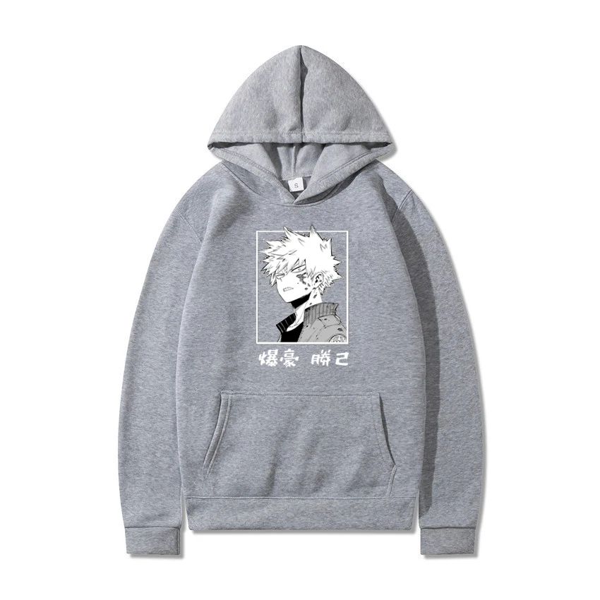 Горячая Harajuku my hero Академия мужская толстовка с капюшоном короткая футболка