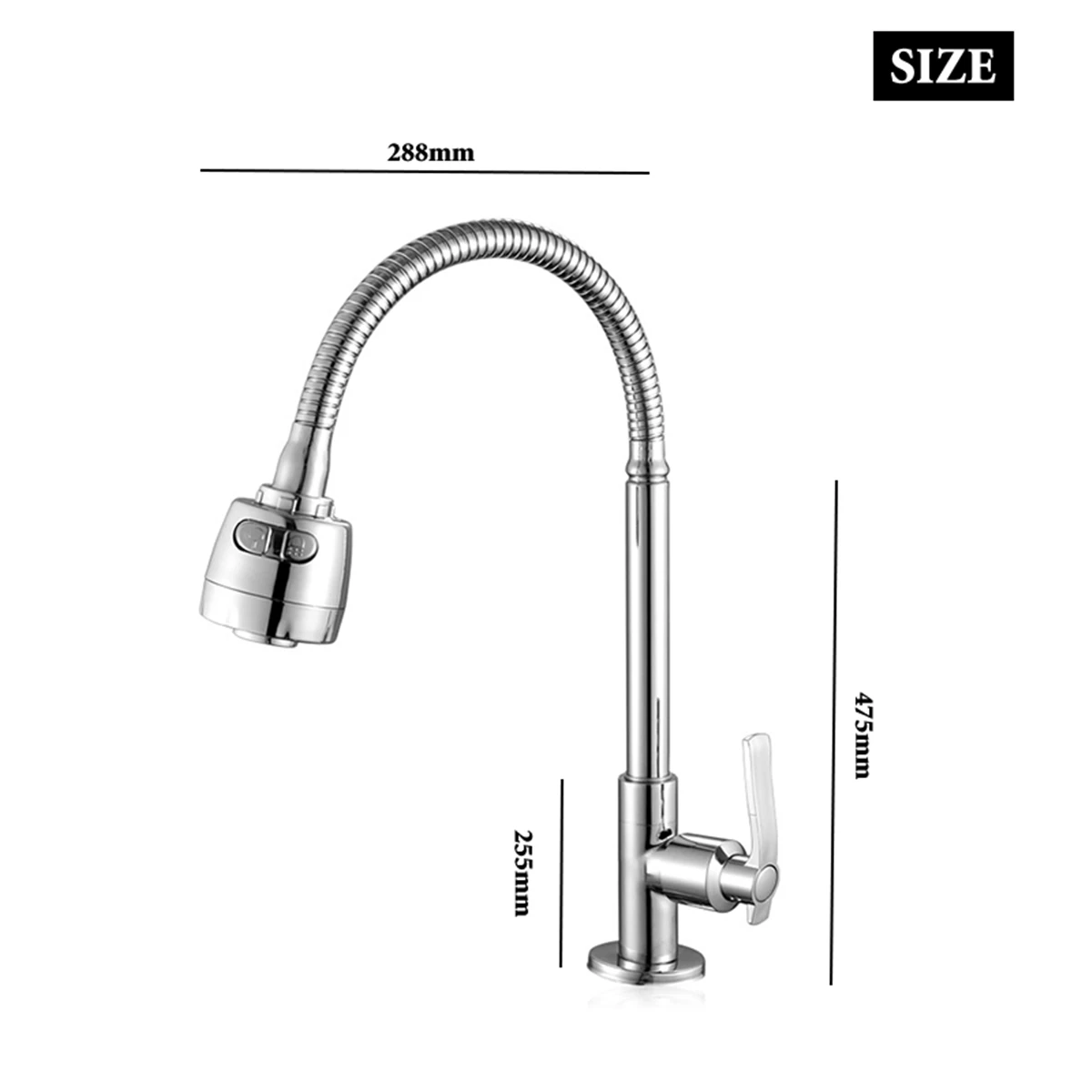 

360Rotation Kitchen Faucets Mixer 2 Spraying Modes Pull Out Spout Sprayer Multifunction Water Tap Kitchen Faucet
