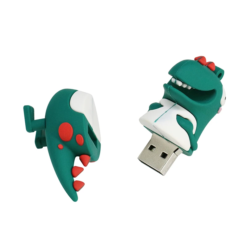 Мультфильм милый динозавр Pendrive 128 ГБ флеш диск USB 2 0 8 Гб оперативной памяти 16