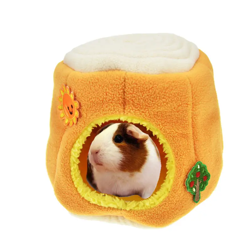 Теплый зимний флисовый хомяк с кроватью для кормления ежик крыса Сирия уютная
