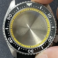 watch parts diver watch case titanium material case ceramic bezel sapphire 200m water resistant fit nh3536 automatic movement