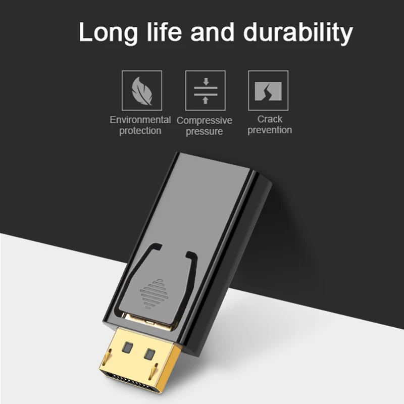 Адаптер DisplayPort в HDMI совместимый конвертер DP адаптер для HD ТВ кабеля Видео Аудио ПК
