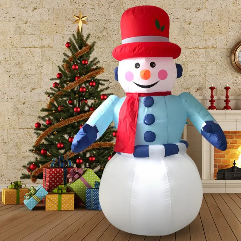 

6-foot Inflatable Christmas Snowman With LED Lights Christmas Party, Hotel And Shopping Mall Decorations A