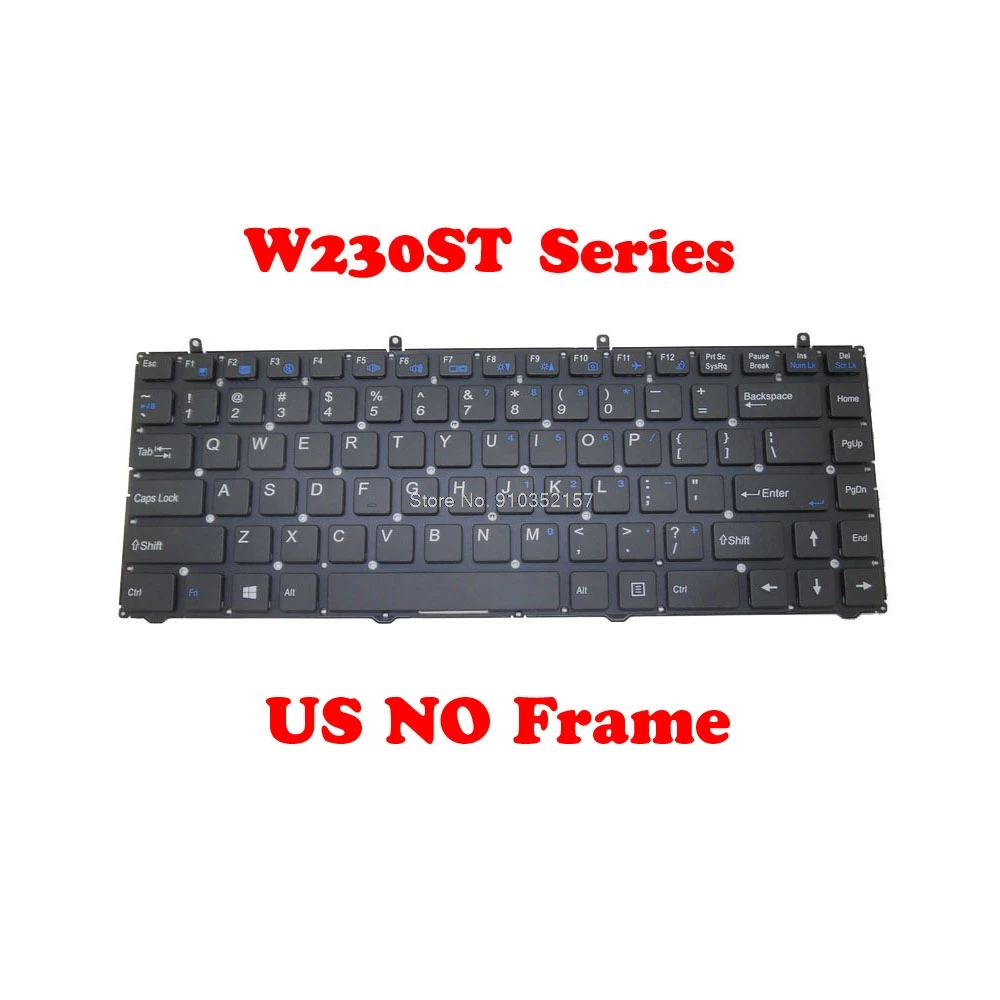 US SW FS Keyboard For CLEVO W230ST MP-12R73U4-430 6-80-W5471-010-1 MP-12R73US-430 MP-12R76CH-430 6-80-W5470-180-1 MP-12R73PS-430