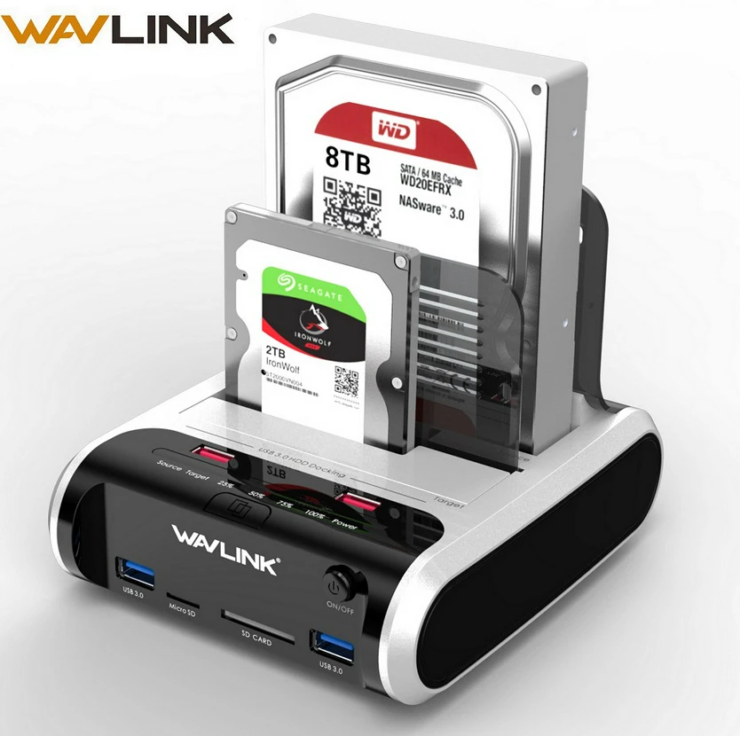 Wavlink SATA HDD 2 5 &quot3 5&quot внешний жесткий диск USB 3 0 док-станция Гбит/с офлайн