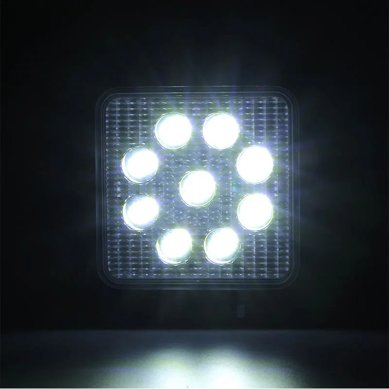 

2PS 4x4 Offroad Car 27W 48W 12V 24V Working LED Light LED Trailer Spot Flood Lamp For Jeep ATV UAZ SUV 4WD Truck Tractor Light